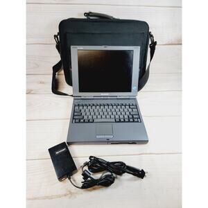 Vintage Sharp PC-3070 Notebook Laptop Computer Retro W Power Supply Tested READ